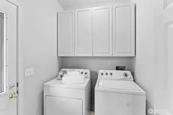 Laundry mud room off family room.