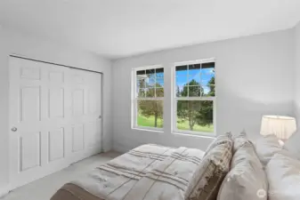 Bedroom #2 overlooks the 17th fairway.