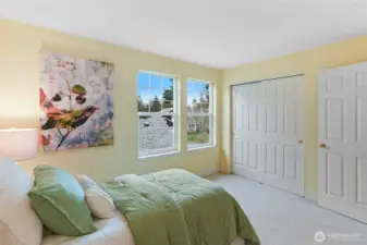 Bedroom #3 overlooks Cherry Ave NE.