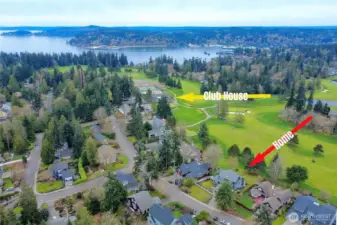 Just a 3 Wood away from the Club House!