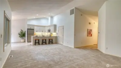 Kitchen with eating space
