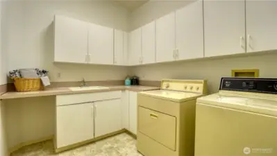 Massive Laundry room w/ lots of storage