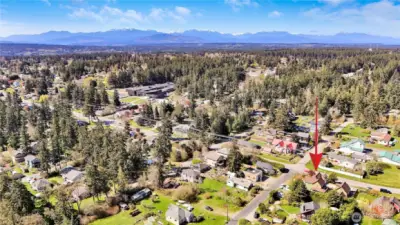 The best of both worlds—right in the heart of town, with the Olympic Mountains rising to the west.