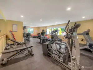 Exercise room located in the Clubhouse
