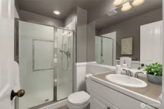 Main level Bath with shower!