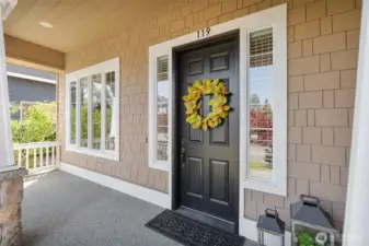 Covered front porch to greet your guests!