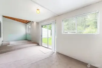 Sun room - slider off of the rec room
