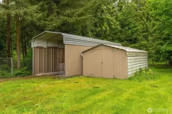 Back yard - RV Parking and yard shed