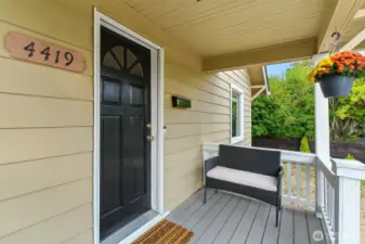 Covered front porch