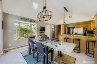 Dining room with an abundance or windows and natural light