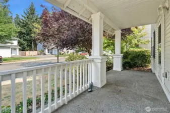Lovely covered front porch