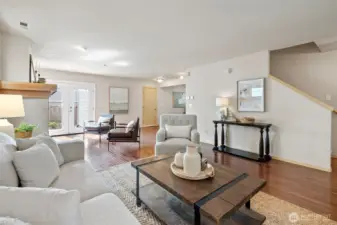 Hardwood flooring on main level