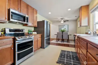 Plenty of storage and counter space for the cooking creations!