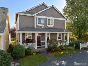 Cute as a button and very gracious curb appeal.