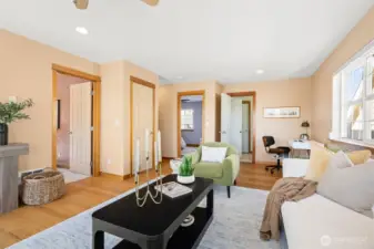 2 bedrooms, 3/4 bath and this awesome bonus space.