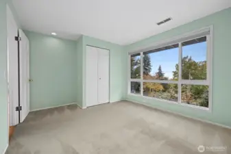 The second bedroom is also quite large and has bay and Boulevard Park views.