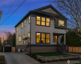 Detached one car garage