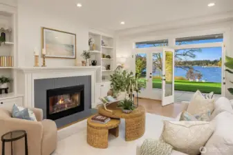 Just look at that view—acreage like this is nearly impossible to find, especially on Bainbridge Island.