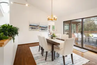 Plenty of room to host, indoors or out!