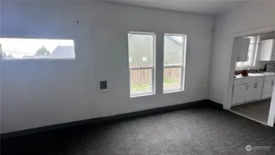 Dining area by kitchen