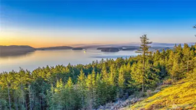 Looking south watching the ferry head to Anacortes. If you lived here you would never want to leave.
