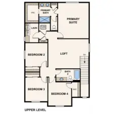 Marketing rendering of floor plan - may vary per location.