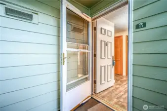 Entry with storm door