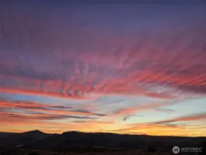 Sunset views to the SW