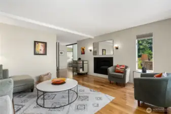 A secluded third bedroom provides an ideal guest suite, office, or retreat, perfectly positioned for quiet and inspiration.