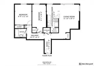 Floor plan of the unit.
