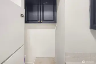 pantry closet and has hook ups for washer/dryer