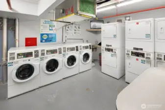 Building has laundry, but we do have hookups in the unit