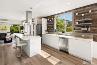 Bright sunny kitchen