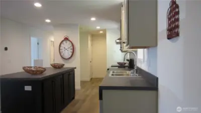 Looking towards utility room.Taken when display/model