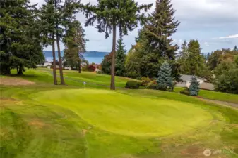 Right on the golf course.