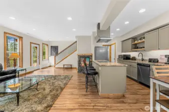 Kitchen/Dining/Living