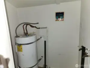 Laundry-Hot Water Tank-Storage Area