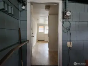 Back Door from Carport, Covered Area