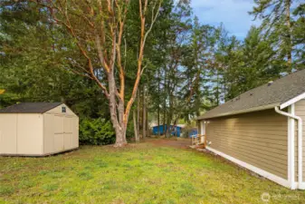 Shed not included in the sale.