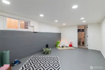 Basement Bonus Room with attached Bathroom