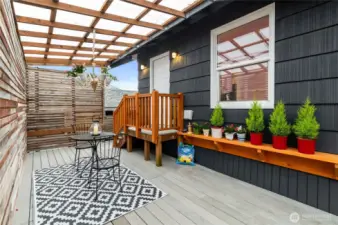 Private back Patio