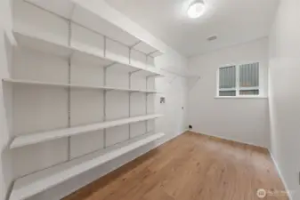 The main-level utility room not virtually staged.