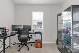 Bedroom #4, currently used as a home office.