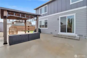 Backyard view two, imagine entertaining and playing here!