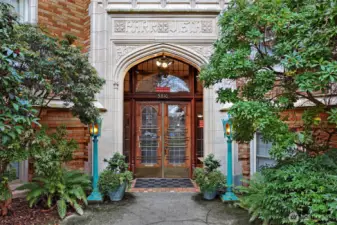 A grand and secured entrance.