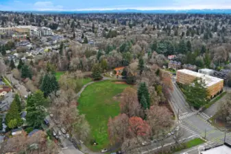 Looking easterly and toward the Cascade mountain range.