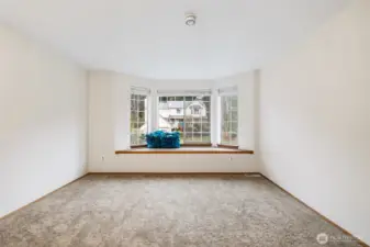 Bedroom with sitting area.
