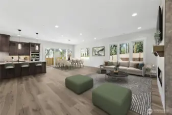 Virtual staging to show furniture placement