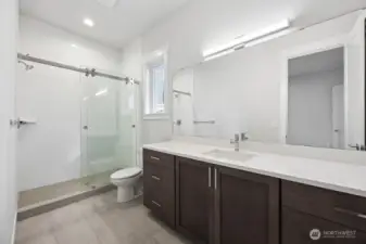 3/4 guest bath