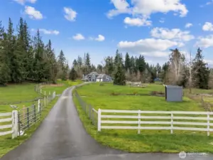Ever dreamt of your very own mini farm? Here ya go and it could be yours! Owner currently has horses but could be a farm for many different animals. Loafing shed to the right.